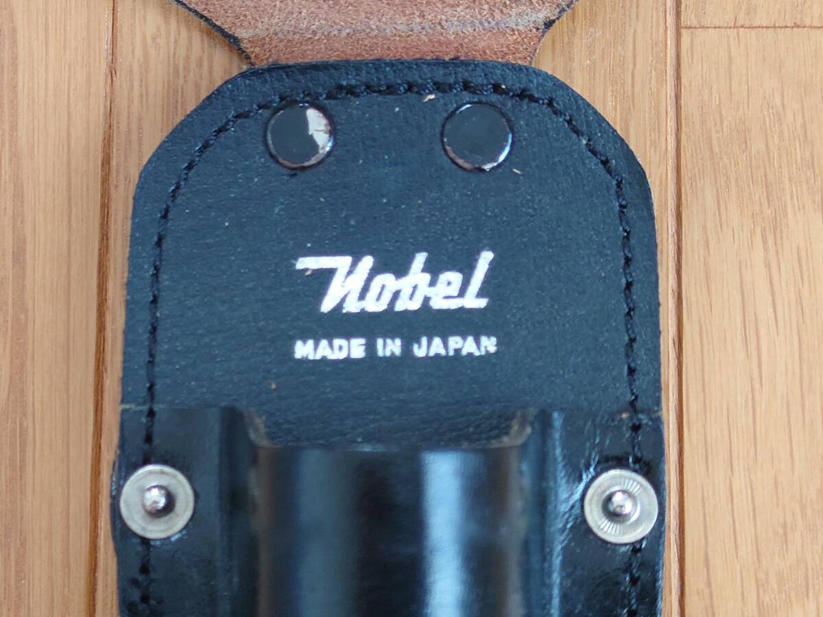 特殊警棒ケース ノーベル工業製 ４１型特殊警棒用（蓋付き） 本皮革製 昭和時代の画像6