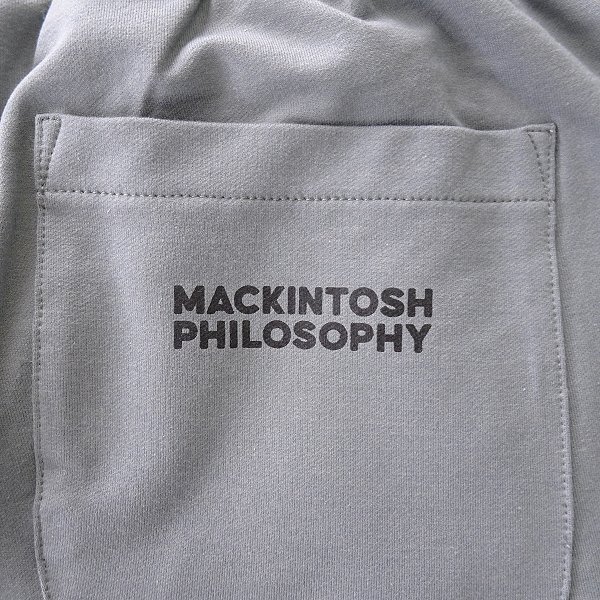 新品 マッキントッシュフィロソフィー 綿 モダール 裏毛 スウェット パンツ L 灰 【P24299】 MACKINTOSH PHILOSOPHY ストレッチ ジョガー_画像6