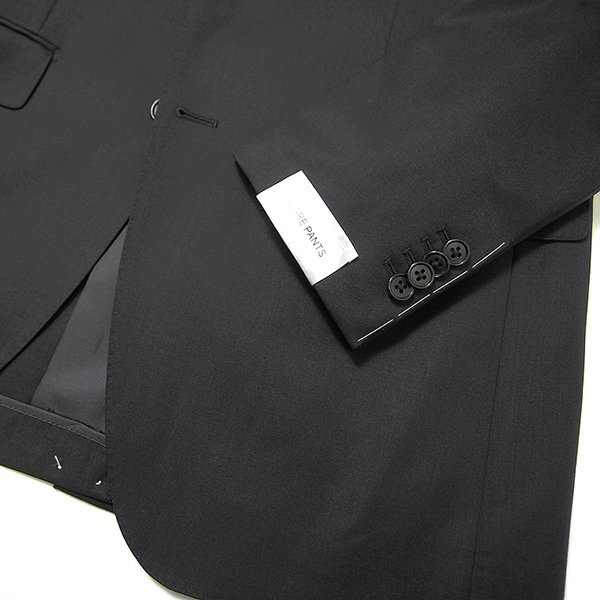 新品 スーツカンパニー 撥水 ストレッチ ウール 2パンツ スーツ YA9 (細身4L) 黒 【J55175】 190-8D 春夏 ツーパンツ シングル ノータックの画像5