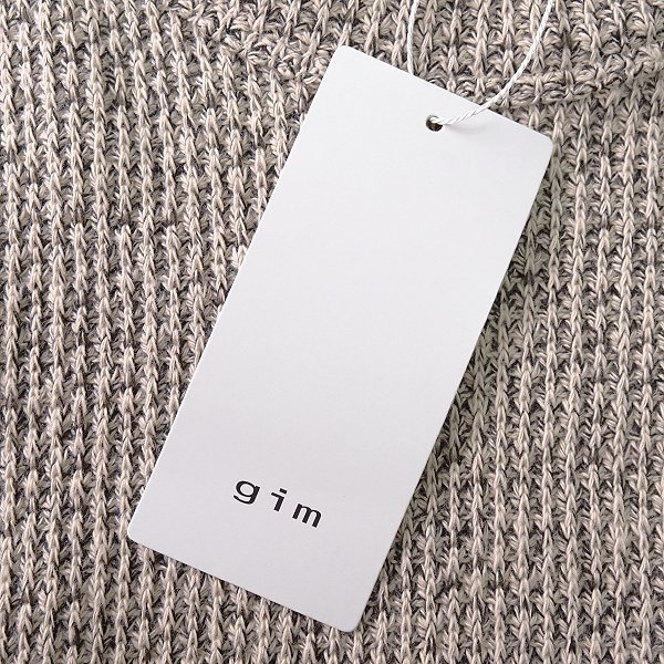  новый товар gim Jim с карманом вырез лодочкой вязаный лучший L слоновая кость [I47855] мужской свитер круглый вырез средний мера casual 
