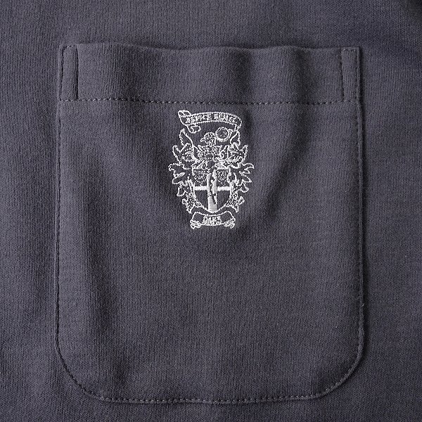 新品 ダックス ハウスチェック 45周年記念 超長綿 スムース ヘンリーネック カットソー L 灰 【I53040】 DAKS LONDON 秋冬 メンズ Tシャツの画像5