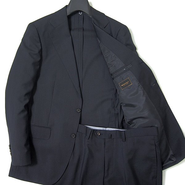 新品 スーツカンパニー 清涼 Manerd ウール 2パンツ スーツ YA5(細身M) 紺 【J46699】 170-8D 春夏 メンズ FILO D'ORO 盛夏 ツーパンツの画像2