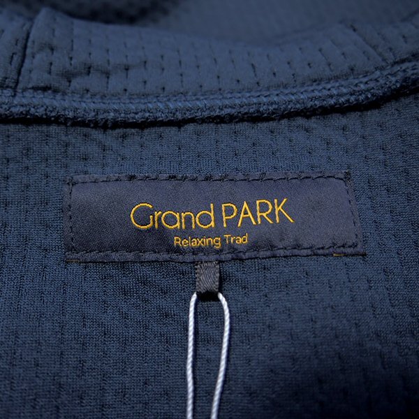 新品 Grand PARK ニコル ジャージー スポーティー フード ブルゾン 48(L) 紺 【J42077】 NICOLE 春秋 メンズ ジャケット カバーオールの画像10