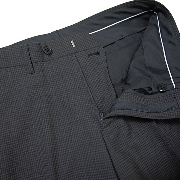新品 スーツカンパニー 春夏 COOLMAX ウール 2パンツ スーツ YA6 (細身L) 濃灰 【J53430】 175-8D メンズ ウォッシャブル ツーパンツの画像7