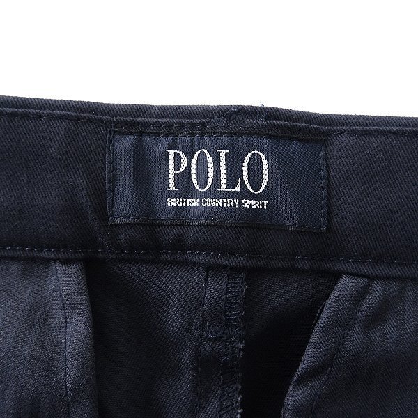 新品 POLO BCS ポロ ホース刺繍 ストレッチ テーパード チノ パンツ 85/74(XL) 紺 【P24892】 メンズ スラックス 春夏の画像8