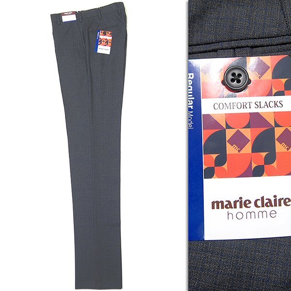  новый товар Marie Claire Homme весна лето шерсть Like слаксы 85(LL). пепел [P22952] marie claire homme брюки мужской комфорт 