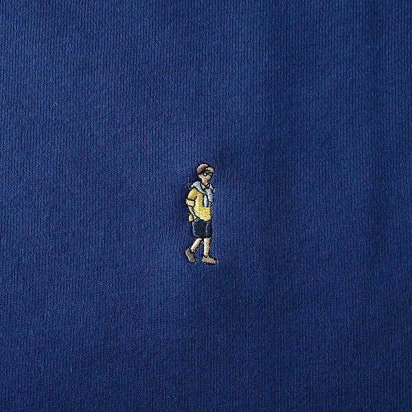  новый товар UNITED ARROWSko-en обратная сторона шерсть вырез лодочкой тренировочный M темно-синий [I46187] мужской coen футболка вышивка футболка тянуть over 