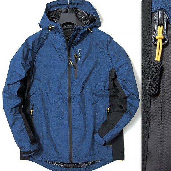  new goods taru Tec s waterproof . manner weather Cross hood blouson LL blue [2-3134_106] TULTEX men's waterproof water-repellent reflector stretch 