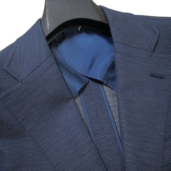  new goods doll Homme . sudden men's wool linen jersey - suit A5 (M) blue [J51767] spring summer summer men's setup 2 pleat 