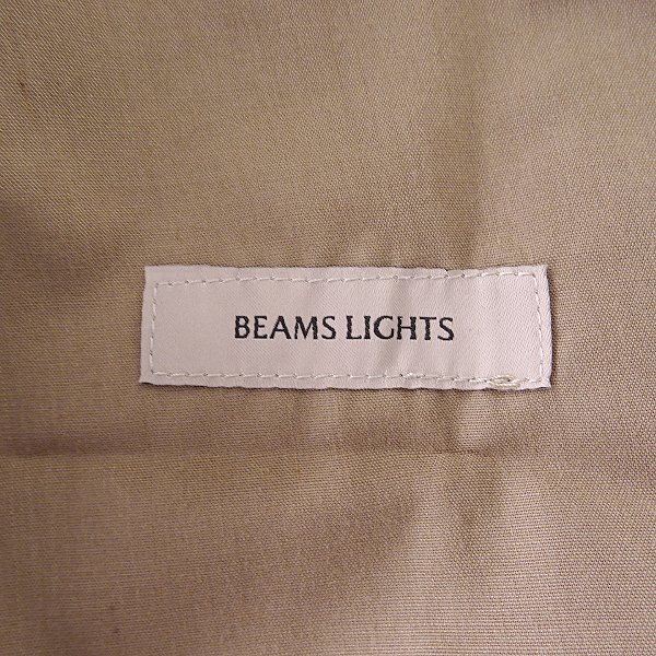 新品 ビームス ディーププリーツ ワイド テーパード パンツ XL ベージュ 【P32492】 BEAMS LIGHTS スラックス 春夏 メンズ_画像6