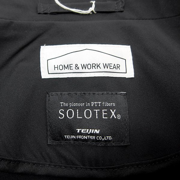 新品 HOME&WORK WEAR 春夏 SOLOTEX サマー ジャケット ABM (やや幅広M) 黒 【J51779】 ストレッチ メンズ ブレザー オフィスカジュアル_画像10