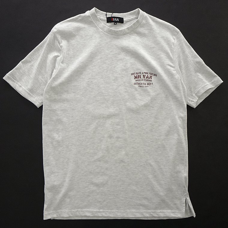 新品 ミスターヴァン 24年春夏 スクーター プリント カットソー L 【VA1742007_96】 MR.VAN メンズ 半袖 丸首 Tシャツ バイク コットンの画像2