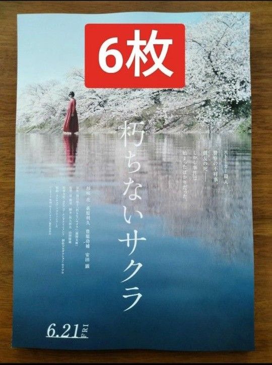 6枚　朽ちないサクラ　映画　フライヤー　チラシ杉咲花　萩原利久　安田顕　豊原功補