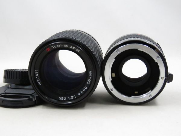 [22045W3]★希少品★TOKINA MF AT-X 90mm F2.5 MACRO Nikon MACRO EXTENDER 付き_画像4