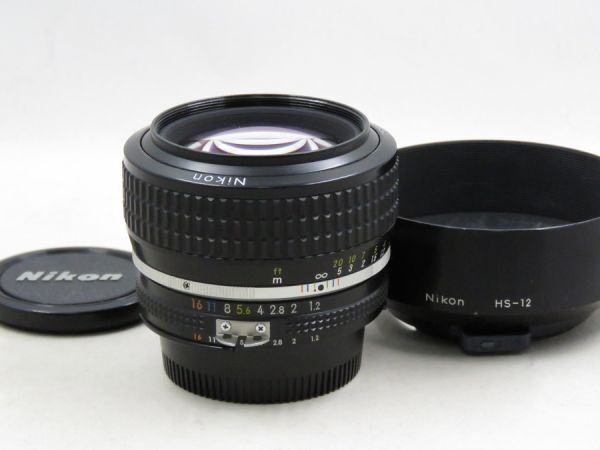 [22173V1]★新品級美観★NIKON Ai-S NIKKOR 35mm F1.4 フード付き