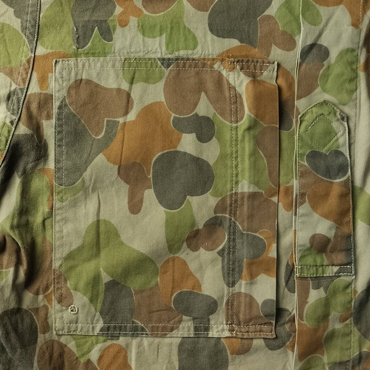 1990's オーストラリア軍 迷彩ミリタリーシャツ コンバットジャケット ヴィンテージ ダックハンターカモ AUSTRALIAN ARMY 希少の画像5