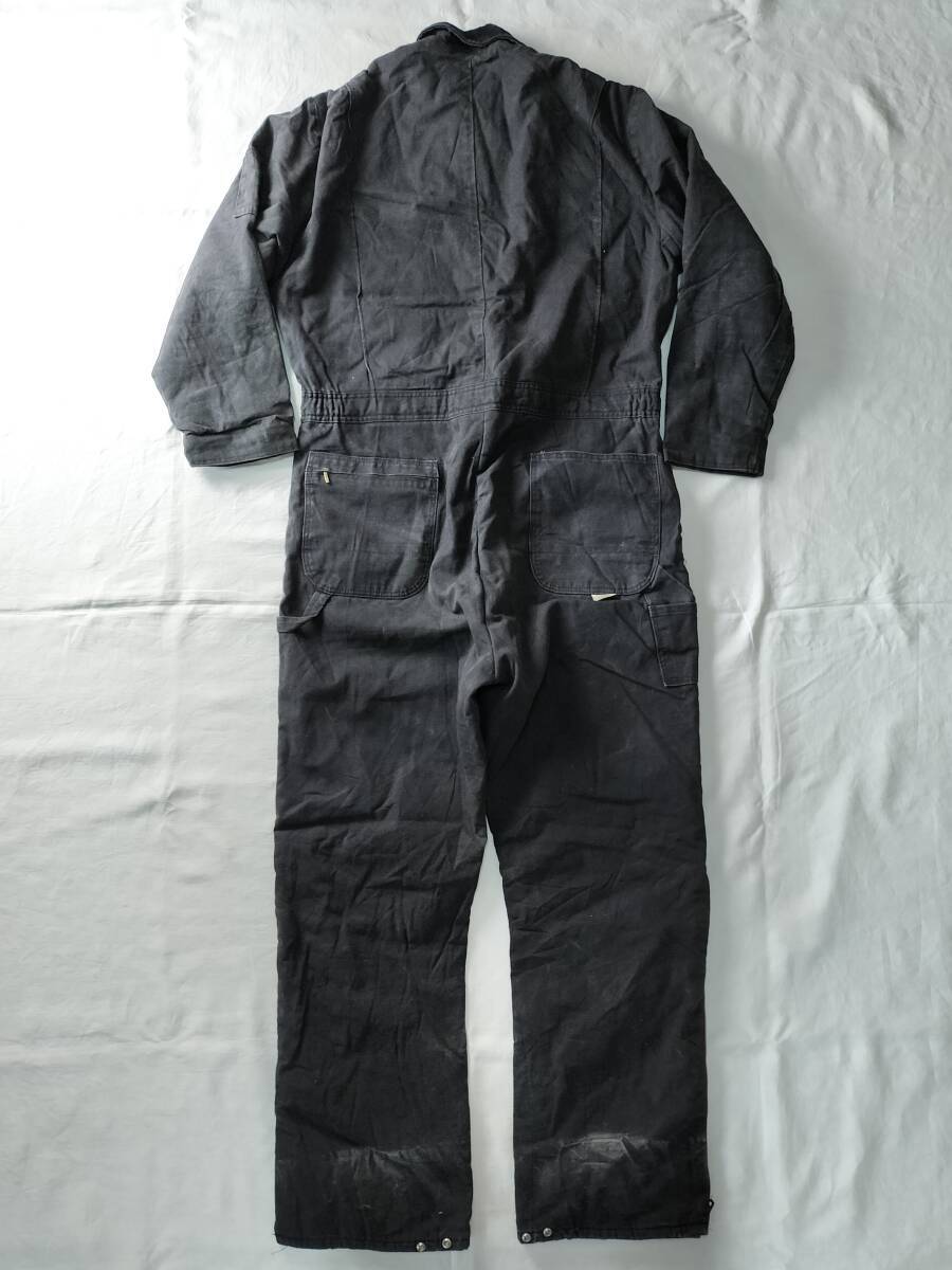 1990's MADE IN USA BERCOWEAR ダック ツナギ オールインワン ヴィンテージ アメリカ製 100％コットン American vintage ブラック 黒 希少_画像2