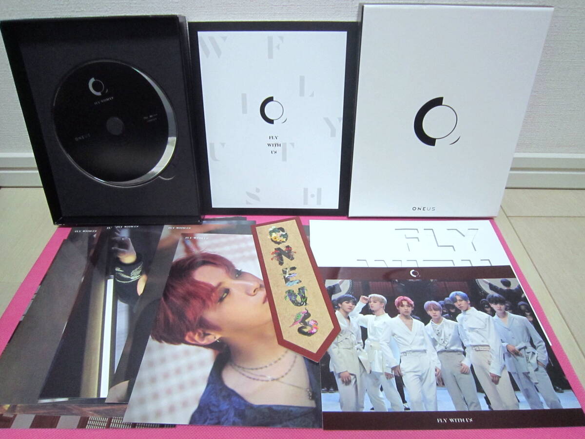K-POP♪ ONEUS ワンアス 3rd Mini Album「FLY WITH US」韓国盤CD+フォトブック+フォトカード他／廃盤！美品！_送料無料！再生確認済み！