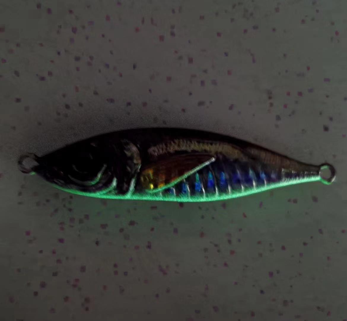 メタルジグ 80g ジグ ライトジギング 3個セット 釣り ルアー スズキ ツナ マグロ シーバス 根魚 カンパチ ヒラマサ 3D ボート 磯投げ 針付の画像4
