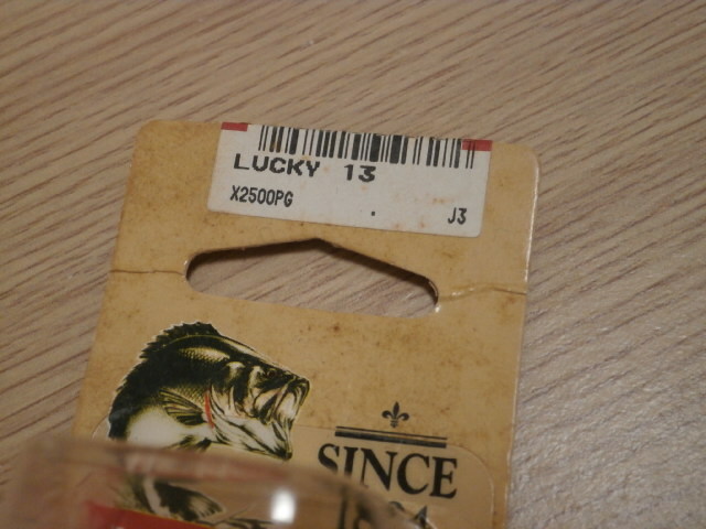 ☆48, ラッキー１３ LUCKY１３ 希少色！ 旧パケ 未使用 ホッチキス留めあり へドン HEDDON heddon   ☆の画像4