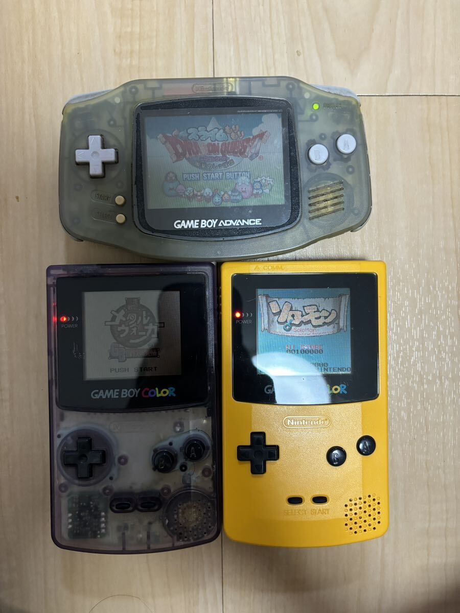 ゲームボーイアドバンス×2 カラー×2 ポケット×2 専用充電器式アダプター　箱説明書付きあり_画像5