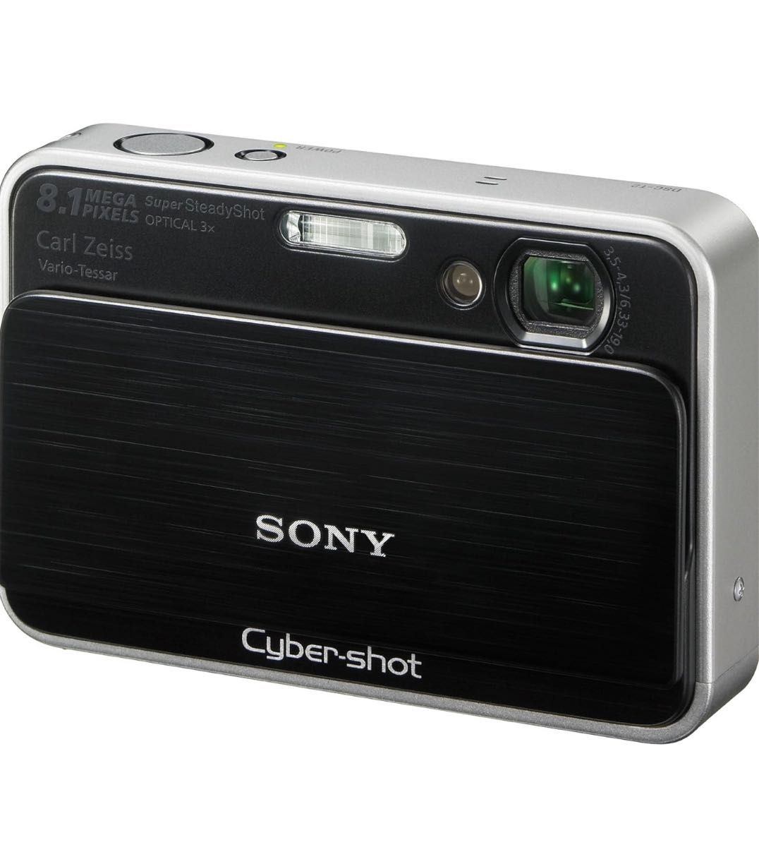 Sony Cybershot DSC-T2 8MP ソニー コンパクトデジタルカメラ ブラック 純正バッテリー+充電器付属 可動品