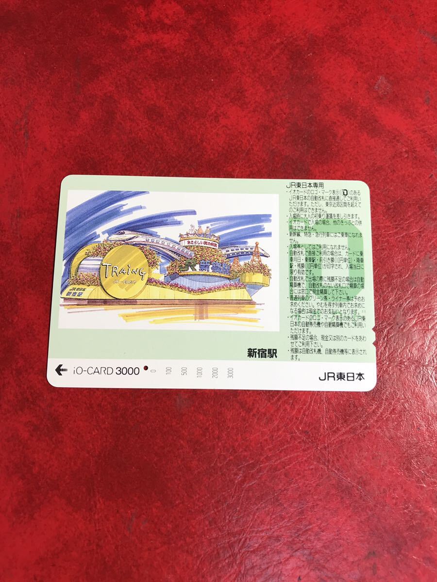 C475 1穴 使用済み イオカード JR東日本 新宿駅 の画像1