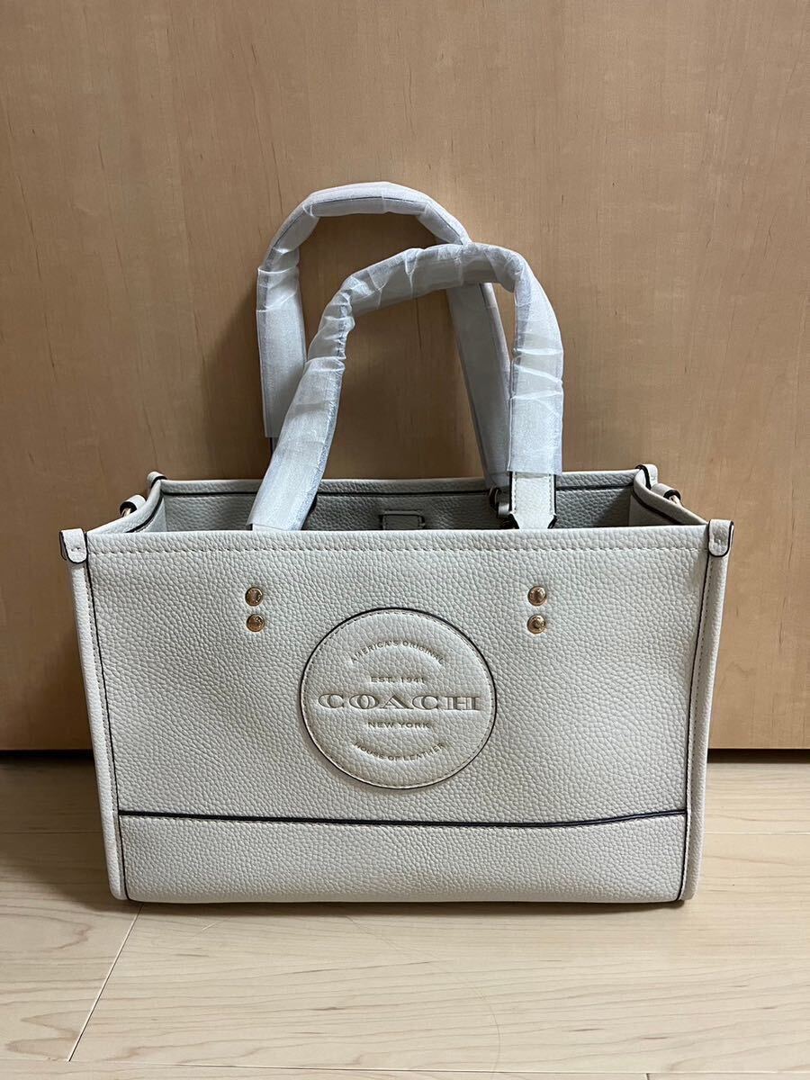 コーチ COACH デンプシー キャリーオール ウィズ パッチ リファインド ペブル レザー レディース の画像1