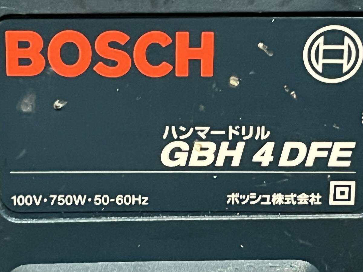 【比較的綺麗】BOSCH ボッシュ 30mm SDS-plus 電動ハンマードリル GBH4DFE 電動工具 2065の画像7