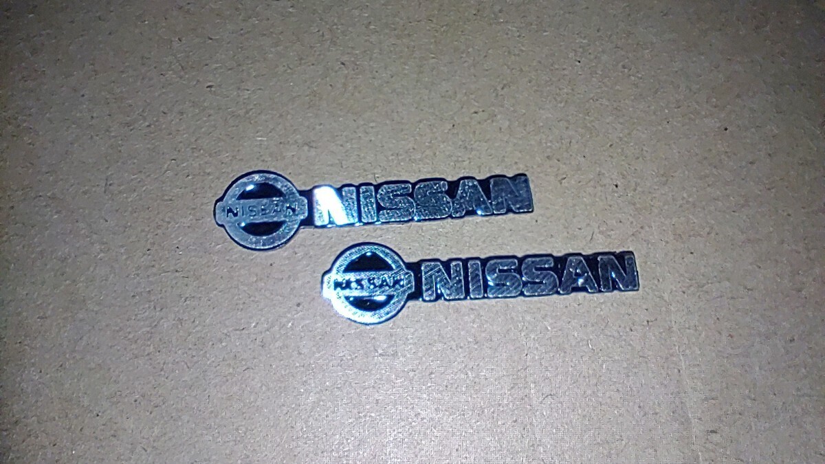 ニッサン　エンブレム　アルミ製　2個セット　NISSAN　2_画像1
