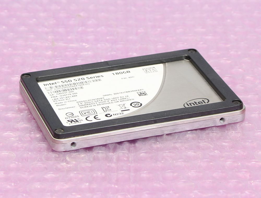 Intel SSD 520 Series 180GB 2.5インチ MLC SSDSC2CW180A3 SATA 6Gb/sの画像1