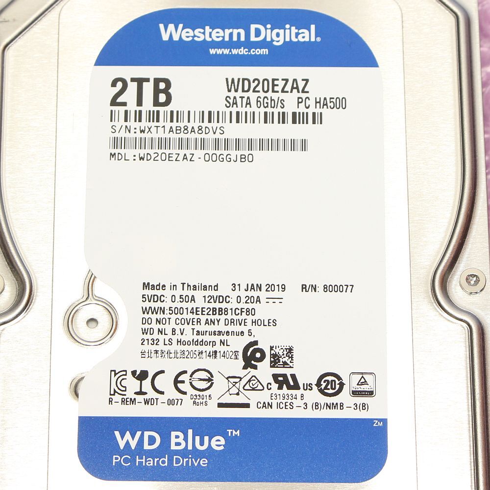 Western Digital Blue WD20EZAZ 2TB/5400rpm/SATA600の画像3