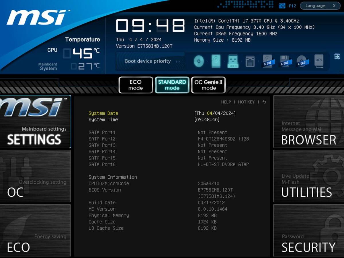 MSI ZH77A-G43 ( Intel H77/ LGA1155 ) ATX_画像9