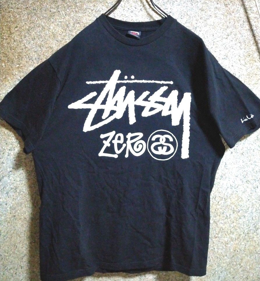 stussy　ステューシー　Tシャツ　デカロゴ　両面プリント　メキシコ製　M