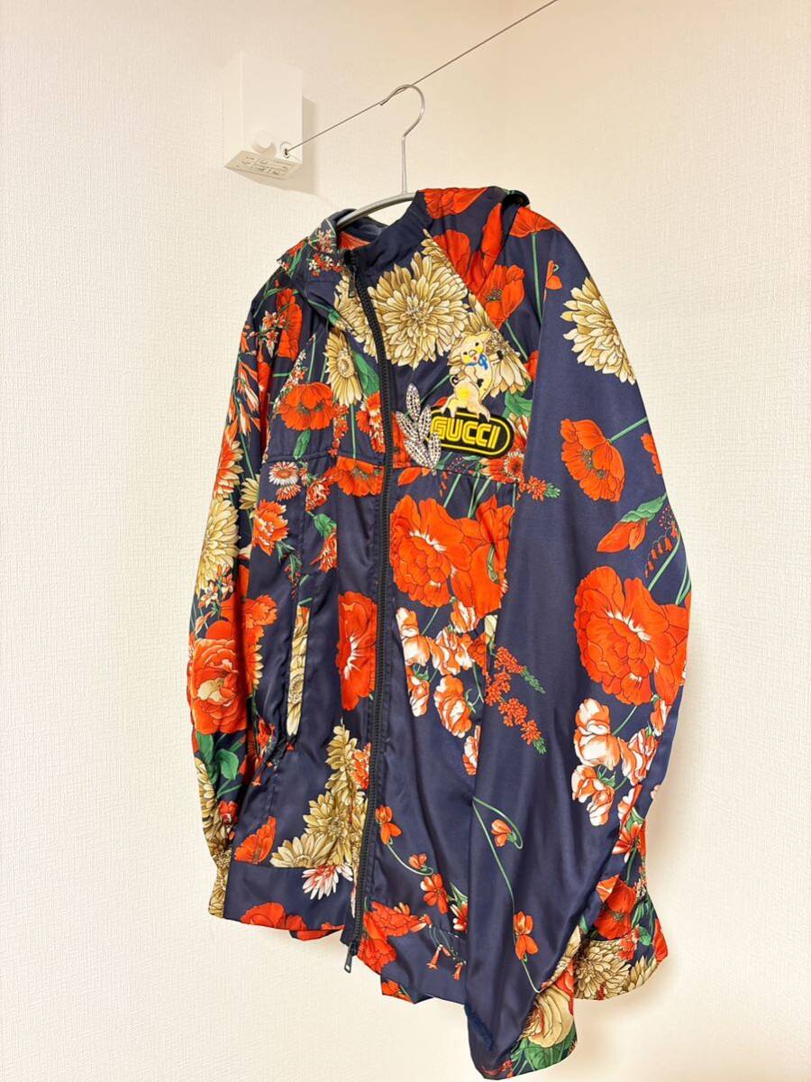 GUCCI ジャケット ナイロン 花柄 香取慎吾着用 薄手 パーカー 上着 グッチの画像1