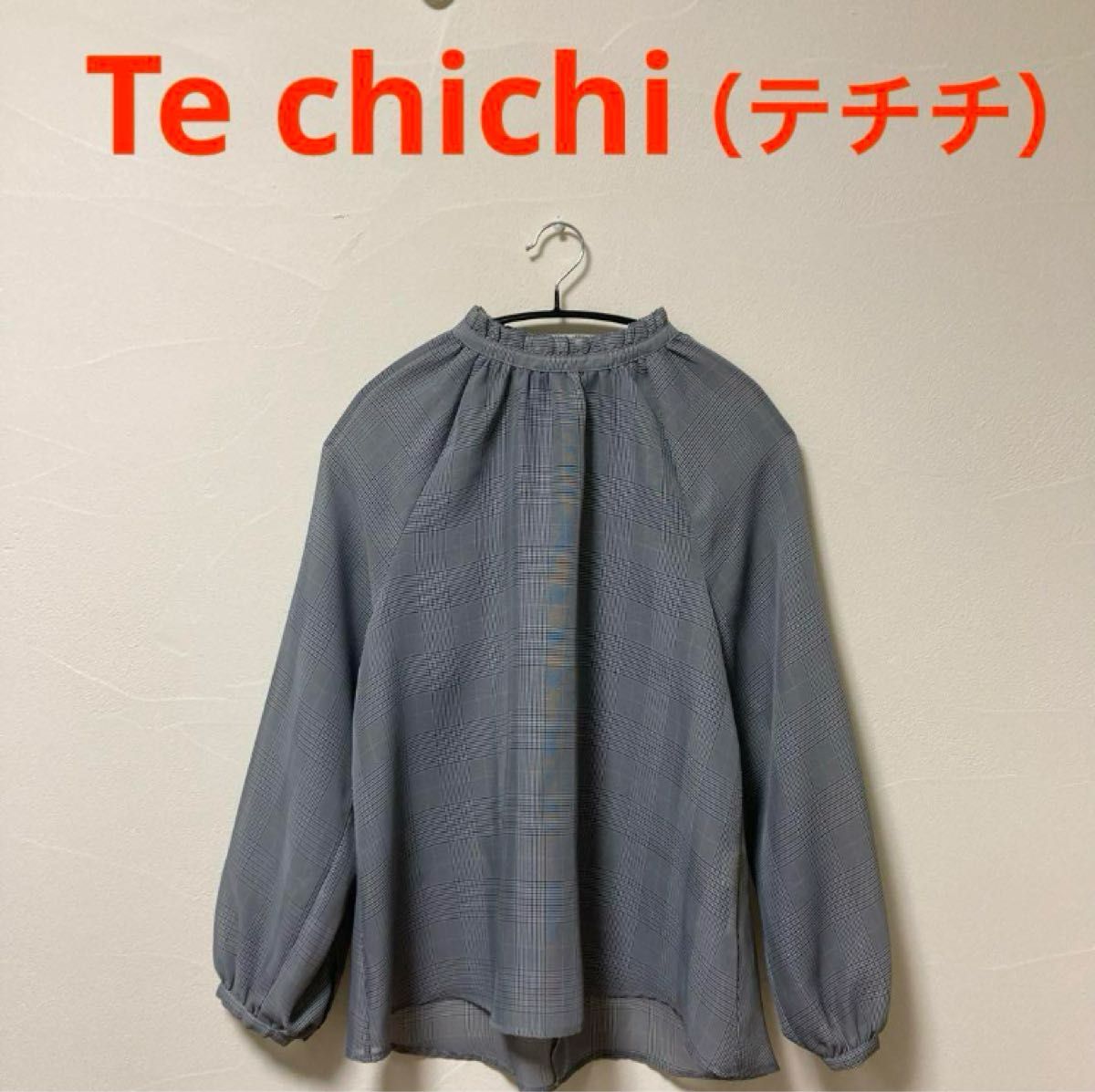 Te chichi（テチチ）Aラインシアーブラウス・チェック柄