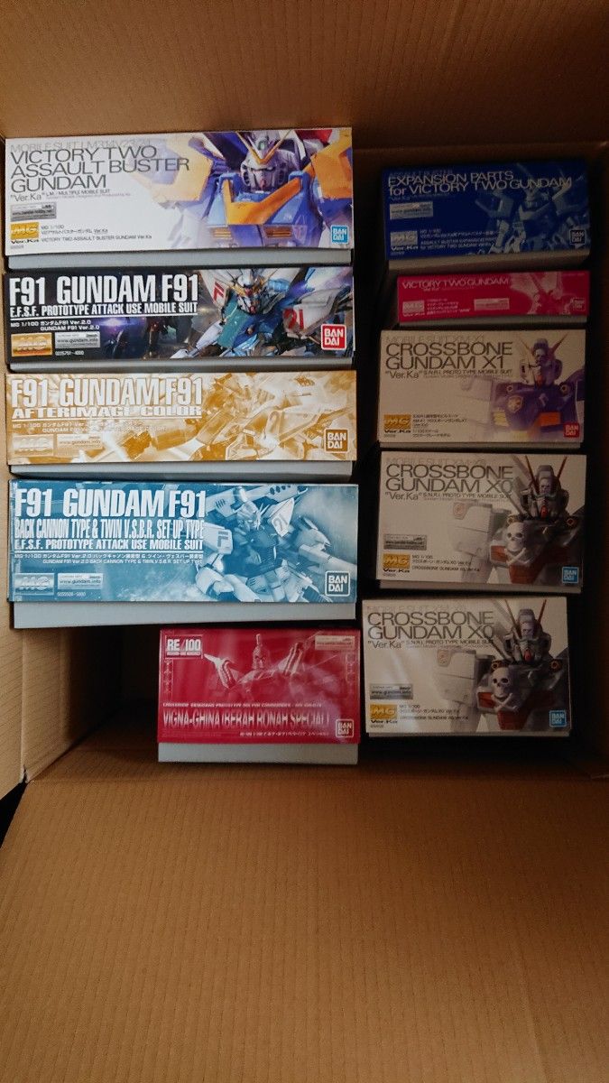 ガンプラ 1/100 MG マスターグレード 10点セット 未組立 F91 ガンプラ 1/100 MG マスターグレード 10点セット 未組立 F91