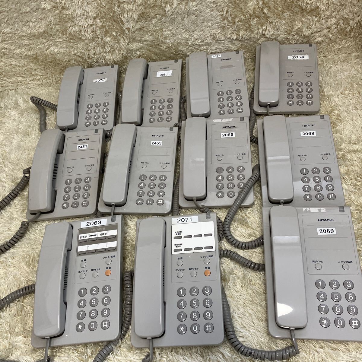 HITACHI 電話機 HI-P6A HI-P5A 11台セット 簡易動作の画像1