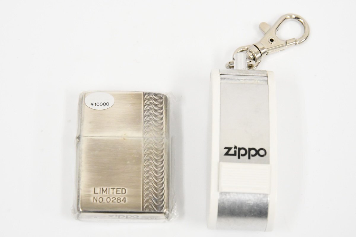 【未開封品】Zippo ジッポー LIMITED 2000年製 四面加工 特別限定品（携帯灰皿付） 箱入り オイルライター 喫煙具 20793054の画像3