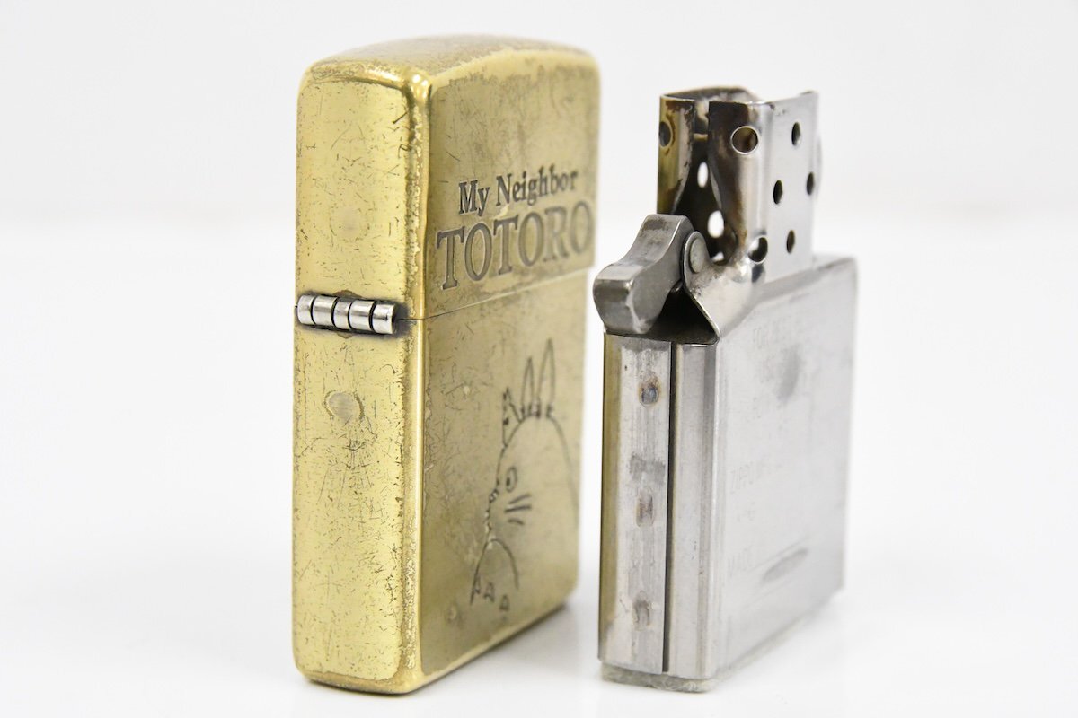 Zippo ジッポー My Neighbor TOTORO トトロ GHIBLIコレクション 2012年製 木箱入り オイルライター 喫煙具 20792691の画像4