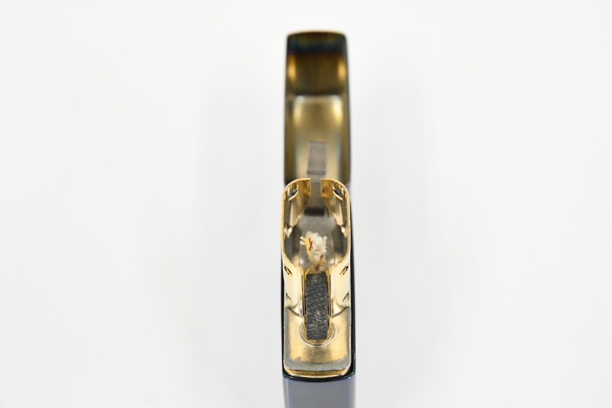 Zippo ジッポー Peace ピース ブルーチタン 2015年製 オイルライター 【美品】箱付 喫煙具 20793033の画像9