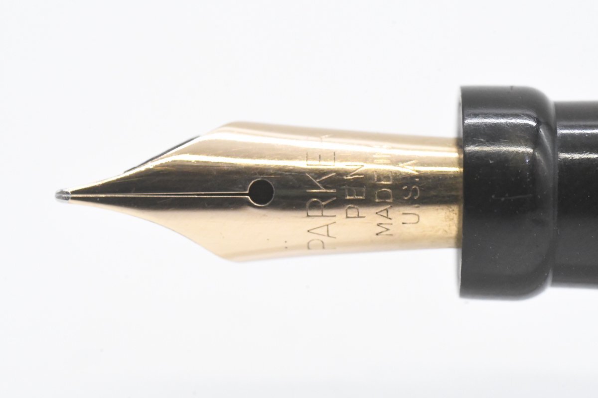 PARKER パーカー 万年筆 アンティーク ヴィンテージ マーブル ブルー系 Lucky Curve ラッキーカーブ 20793787の画像4