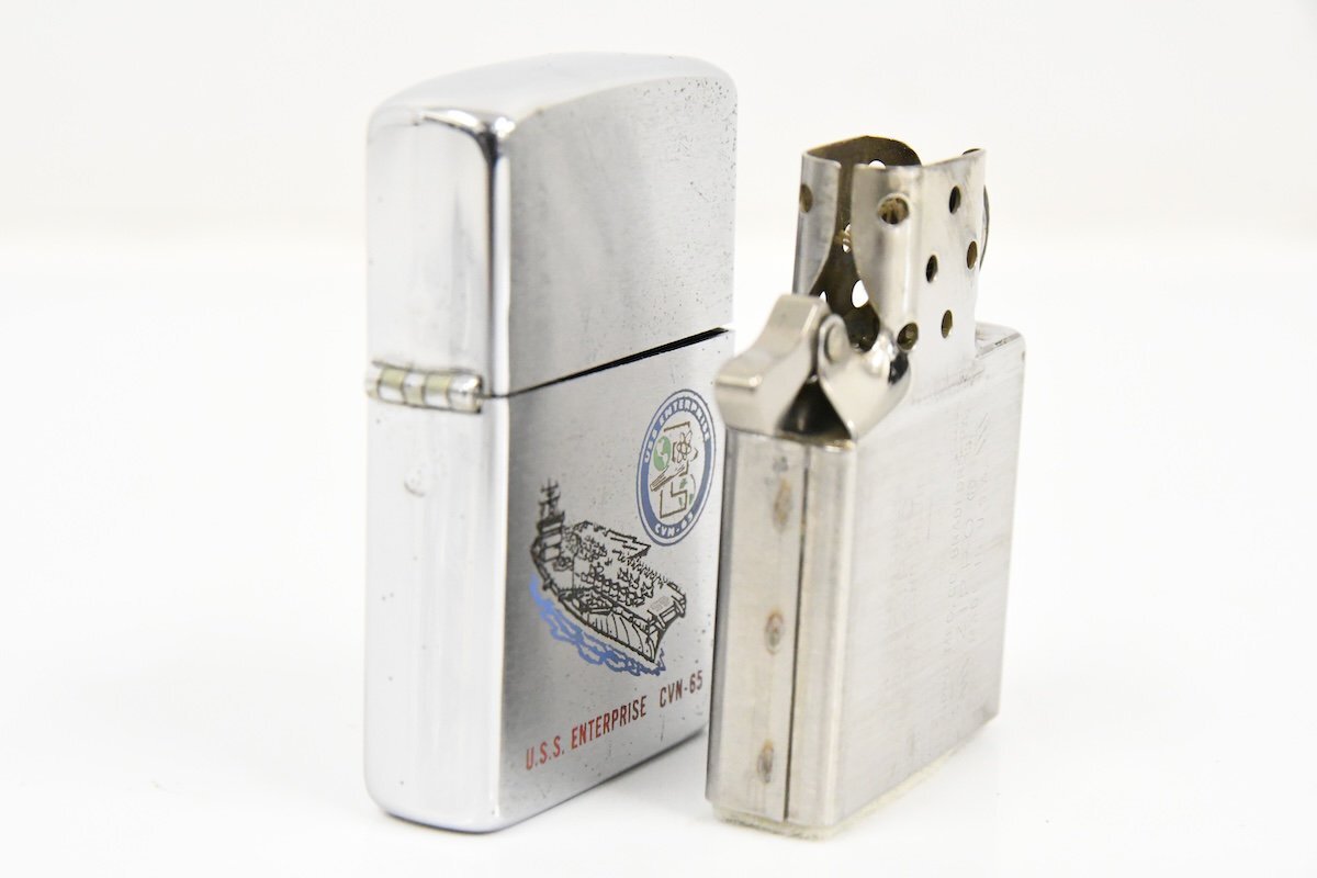 Zippo ジッポー U.S.S ENTERPRISE CVN-65 空母エンタープライズ オイルライター 喫煙具 20793182の画像4