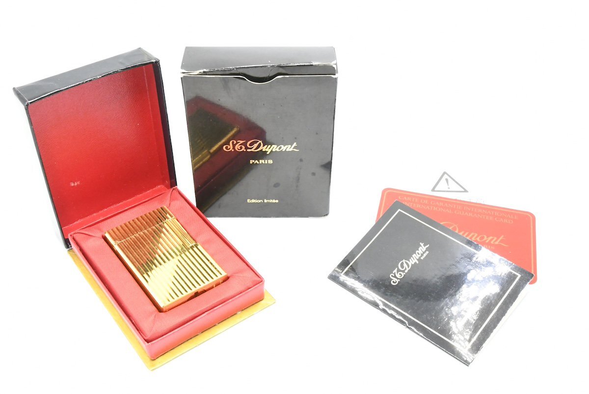 【25%OFF】 喫煙具 ゴールドカラー ゴールド ライン1 1 LINE デュポン S.T.Dupont ライター 20791388 箱 デュポン