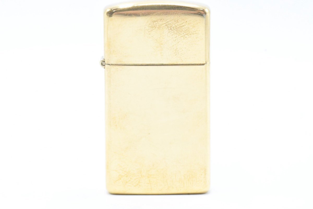 Zippo ジッポー SOLID BRASS 真鍮 1932-1987 スリムタイプ 喫煙具 ライター オイルライター 20791518_画像2