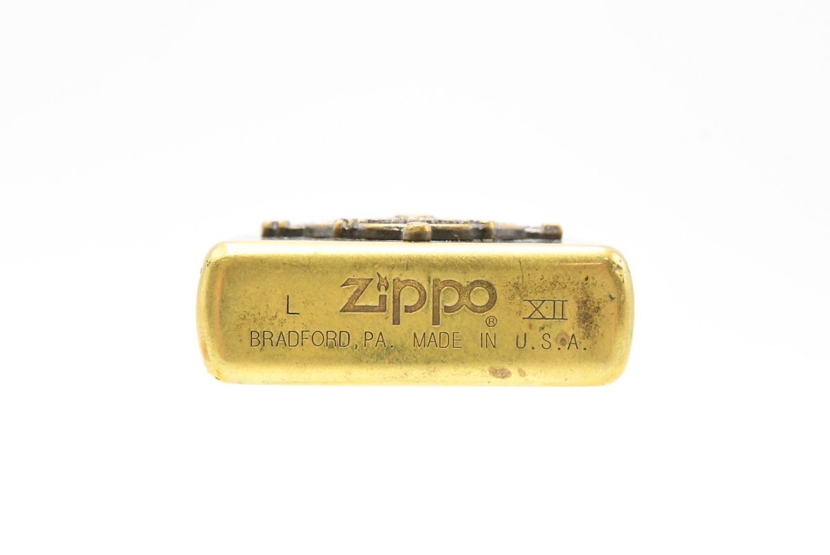 ZIPPO ジッポー Marlboro コンパス ブラス 1996年製 オイルライター 喫煙具 20792683の画像7