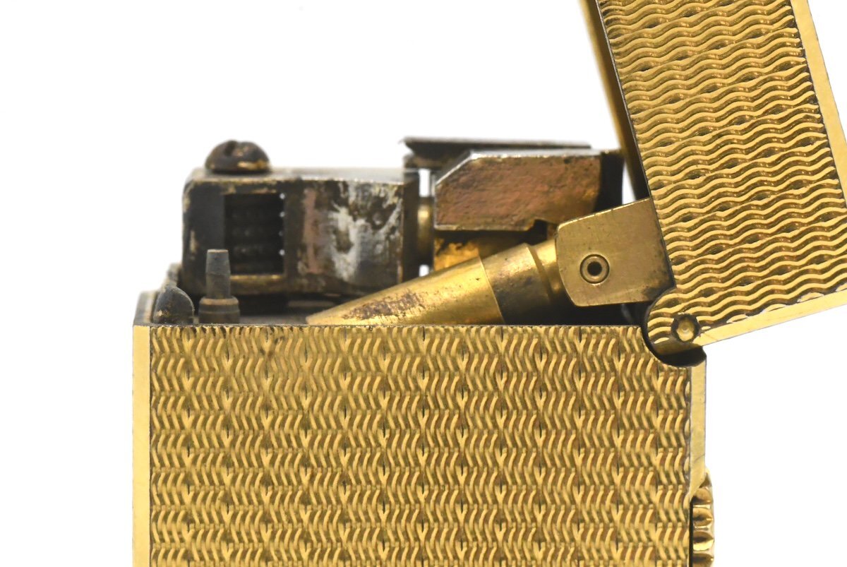 dunhill ダンヒル US.RE24163 PATENTED ゴールドカラー ガスライター 喫煙具 箱 20792647の画像9