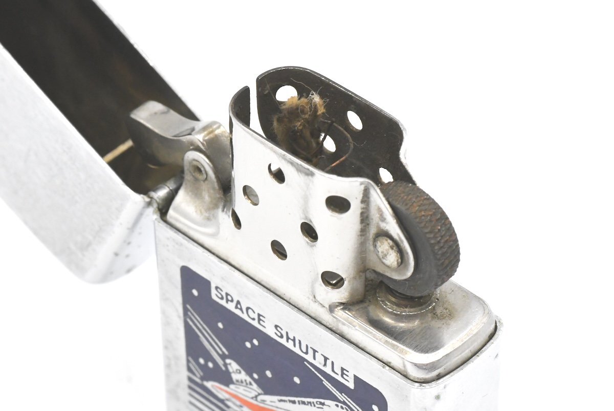 Zippo ジッポー SPACE SHUTTLE スペースシャトル JOHNSON SPACE CENTER 1981年製 オイルライター 喫煙具 20793183の画像8