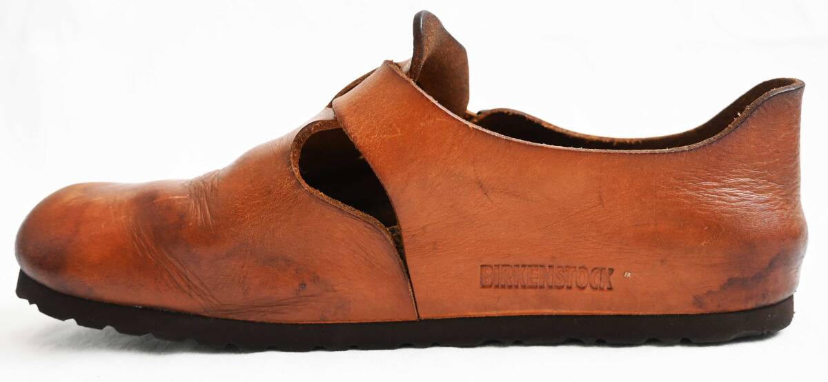 【2000年頃 ショップ別注 激レアモデル/ BIRKENSTOCK】ビルケンシュトック/ LONDON/ロンドン/ヌメ革/39/25.5cm/ナチュラル/ドイツ製/靴_画像7