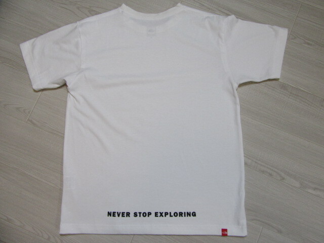 ノースフェイス　Tシャツ　半袖　NEVER STOP EXPLORING THE NORTH FACE　ニット　トップス　白　M_画像3